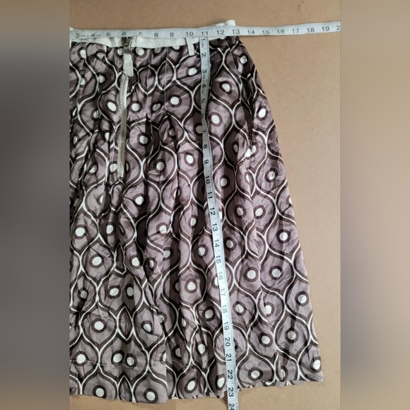 NWT KristenseN Du Nord 100% Silk Made in Italy A-line Zip $565 Skirt Size-0 - Picture 7 of 8
